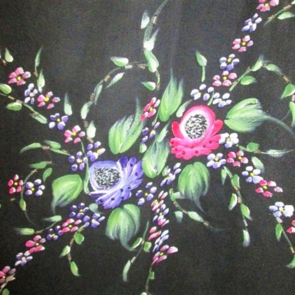 90s boho plus size sheer floral maxi skirt 2x